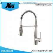 Spring Brass Pull Out Kitchen Faucet